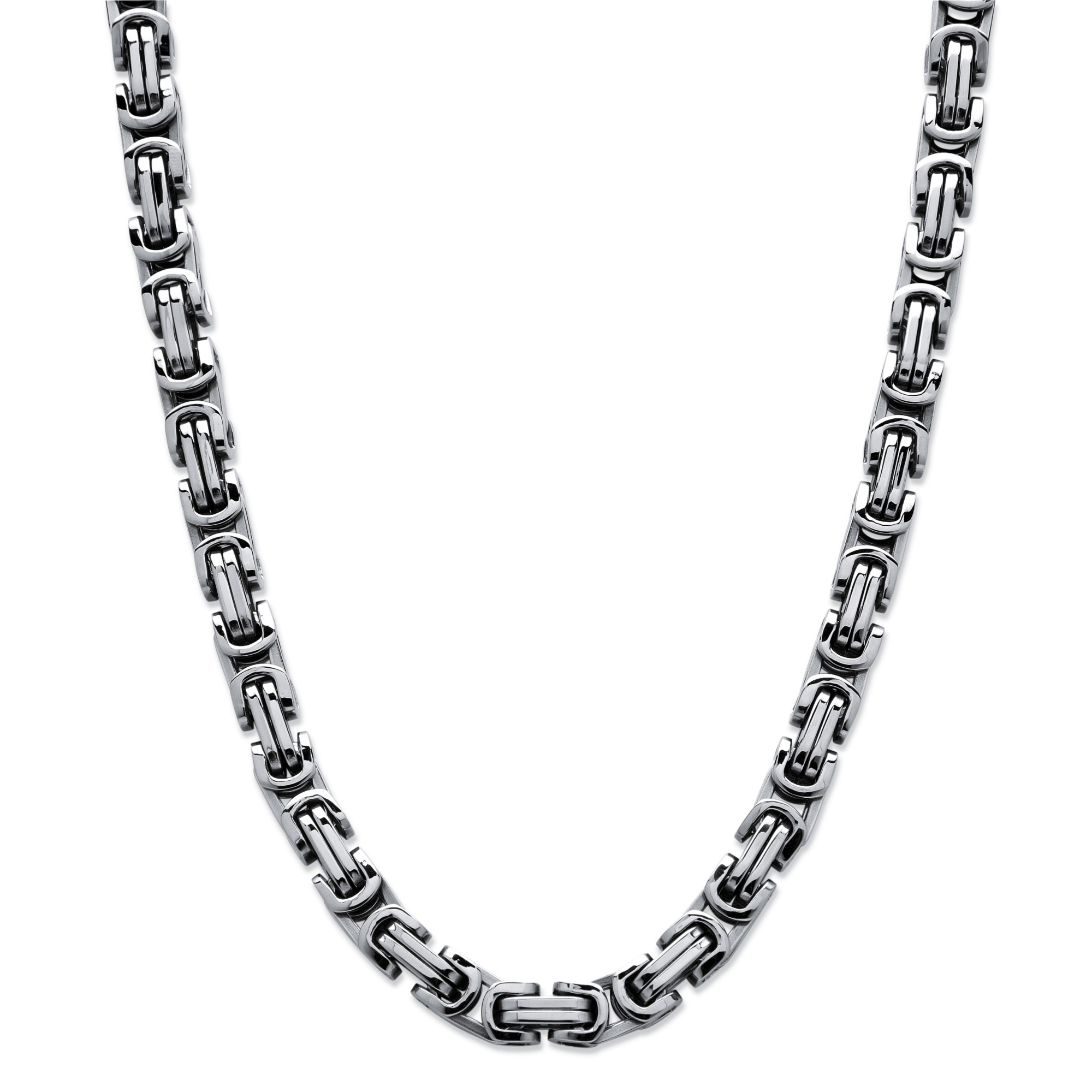 interlocking chain palmbeach jewelry 18mm stainless steel link palmbeachjewelry