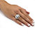 9.22 TCW Round Cubic Zirconia Bridal Set Platinum Plated with Bonus Buy-13 at PalmBeach Jewelry