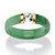 .56 TCW White Topaz and Jade Ring in 10k Gold-11 at PalmBeach Jewelry