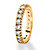 2 TCW Round Cubic Zirconia Eternity Band in 18k Gold over Sterling Silver-12 at PalmBeach Jewelry