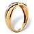 Men's 1/8 TCW Round Diamond Diagonal Ring in Solid 10k Gold-12 at Direct Charge presents PalmBeach