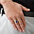 SETA JEWELRY Men's Oval-Cut Genuine Blue Lapis and Diamond Accent Ring in 18k Gold over Sterling Silver-14 at Seta Jewelry