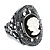 Onyx and Mother-of-Pearl Cameo and Cubic Zirconia Cocktail Ring in Black Rhodium-Plated-11 at PalmBeach Jewelry