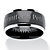 Personalized ring in Black Ion-Plated Stainless Steel-11 at PalmBeach Jewelry