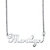 Personalized Script Nameplate Necklace in Sterling Silver-11 at PalmBeach Jewelry
