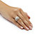 2.37 TCW Round Cubic Zirconia Bridal Ring Set in Rose Gold over Sterling Silver-13 at PalmBeach Jewelry