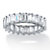 6.44 TCW Emerald-Cut Cubic Zirconia Band in Platinum over Sterling Silver-11 at PalmBeach Jewelry