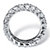 6.44 TCW Emerald-Cut Cubic Zirconia Band in Platinum over Sterling Silver-12 at PalmBeach Jewelry