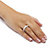 6.44 TCW Emerald-Cut Cubic Zirconia Band in Platinum over Sterling Silver-13 at PalmBeach Jewelry