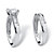 2 Piece 1.94 TCW Cushion-Cut Cubic Zirconia Bridal Ring Set in 10k White Gold-12 at PalmBeach Jewelry