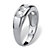 Men's 2.50 TCW Round Cubic Zirconia Ring in Platinum over Sterling Silver-12 at PalmBeach Jewelry