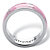 "Serenity, Courage and Strength" Breast Cancer Awareness Inscribed Eternity Band in Pink Enamel and Stainless Steel-12 at PalmBeach Jewelry