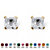 Princess-Cut Simulated Simulated Birthstone Stud Earrings in 10k Gold-104 at PalmBeach Jewelry