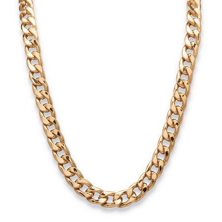 Men's Curb-Link Chain Necklace in Gold Tone 30" (15mm) at PalmBeach Jewelry