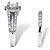 2.82 TCW Cushion-Cut Zirconia 2-Piece Halo Bridal Ring Set in Platinum over Sterling Silver-12 at PalmBeach Jewelry