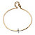 Pave Diamond Accent Horizontal Cross Bracelet 18k Gold-Plated-12 at PalmBeach Jewelry