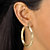 SETA JEWELRY Silvertone, Gold Tone, Rose Gold Tone, Black Ruthenium-Plated Hoop Earrings 4-Pair Set (2")-13 at Seta Jewelry