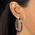 SETA JEWELRY Silvertone, Gold Tone, Rose Gold Tone, Black Ruthenium-Plated Hoop Earrings 4-Pair Set (2")-15 at Seta Jewelry