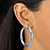 SETA JEWELRY Silvertone, Gold Tone, Rose Gold Tone, Black Ruthenium-Plated Hoop Earrings 4-Pair Set (2")-16 at Seta Jewelry