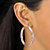 SETA JEWELRY Silvertone, Gold Tone, Rose Gold Tone, Black Ruthenium-Plated Hoop Earrings 4-Pair Set (2")-17 at Seta Jewelry