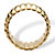 Tailored Dome Section Band Gold Ion-Plated-12 at PalmBeach Jewelry