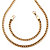 Men's Curb-Link 2-Piece Chain and Bracelet Set in Gold Ion-Plated Stainless Steel 24" 8.5" (6mm)-11 at PalmBeach Jewelry