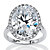 9.49 TCW Oval-Cut Cubic Zirconia Halo Ring in Platinum over Sterling Silver-11 at PalmBeach Jewelry
