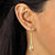 14k Yellow Gold Nano Diamond Resin Filled Teardrop Earrings 1 7/8"-13 at PalmBeach Jewelry