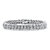 Round White Diamond Snake-Link Tennis Bracelet 1/4 TCW Platinum-Plated 7"-11 at PalmBeach Jewelry