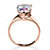 15.47 TCW Pear-Cut Aurora Borealis Cubic Zirconia Cocktail Ring in Rose Gold Ion-Plated-12 at PalmBeach Jewelry