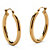 14k Yellow Gold Earrings Nano Diamond Resin Filled-12 at PalmBeach Jewelry