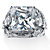 7.41 TCW Princess-Cut Cubic Zirconia Three-Piece Bridal Set Platinum-Plated-11 at PalmBeach Jewelry