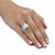 3.37 TCW Cushion-Cut Cubic Zirconia Two-Piece Bridal Set in Platinum over .925 Sterling Silver-13 at PalmBeach Jewelry
