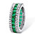 10.83 TCW Princess-Cut Simulated Emerald Eternity Ring in Platinum over .925 Sterling Silver-12 at PalmBeach Jewelry