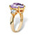 6.41 TCW Purple Pear-Shaped Cubic Zirconia Ring Yellow Gold-Plated-12 at PalmBeach Jewelry