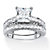 3.38 TCW Princess-Cut Cubic Zirconia Two-Piece Bridal Set in Platinum Over .925 Sterling Silver-11 at PalmBeach Jewelry