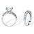 3.38 TCW Princess-Cut Cubic Zirconia Two-Piece Bridal Set in Platinum Over .925 Sterling Silver-12 at PalmBeach Jewelry