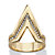 Pave Crystal Chevron Cocktail Ring MADE WITH SWAROVSKI ELEMENTS Gold-Plated-11 at PalmBeach Jewelry