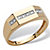 Men's 5/8 TCW Diamond Wedding Band in 10k Yellow Gold-12 at Direct Charge presents PalmBeach
