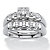 1/4 TCW Round Diamond Two-Piece Bridal Set in 10k White Gold-11 at PalmBeach Jewelry