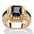 5.81 TCW Emerald-Cut Black Cubic Zirconia Ring in 14k Yellow Gold over Sterling Silver-11 at PalmBeach Jewelry