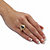 SETA JEWELRY 5.81 TCW Emerald-Cut Black Cubic Zirconia Ring in 14k Yellow Gold over Sterling Silver-13 at Seta Jewelry