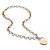 Diamond Accent Personalized Heart Rolo-Link Necklace 18" Yellow Gold-Plated-11 at PalmBeach Jewelry