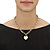Diamond Accent Personalized Heart Rolo-Link Necklace 18" Yellow Gold-Plated-13 at PalmBeach Jewelry