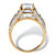 2.38 TCW Cushion-Cut Cubic Zirconia Engagement Ring Yellow Gold-Plated-12 at PalmBeach Jewelry