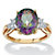 6 TCW Genuine Oval-Cut Fire Topaz Ring in 18k Yellow Gold over Sterling Silver-11 at PalmBeach Jewelry