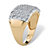 1/7 TCW Diamond Cluster Square-Back Ring in 18k Yellow Gold over Sterling Silver-12 at PalmBeach Jewelry