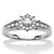 1/4 TCW Round Diamond Halo Engagement Ring in 10k White Gold-11 at Direct Charge presents PalmBeach