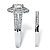 2.54 TCW Round Cubic Zirconia Two-Piece Halo Bridal Set in Platinum over Sterling Silver-12 at PalmBeach Jewelry