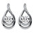 .78 TCW "CZ in Motion" Cubic Zirconia Double Loop Teardrop Earrings in Platinum over Sterling Silver-11 at PalmBeach Jewelry